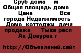 Сруб дома 175м2 › Общая площадь дома ­ 175 › Цена ­ 980 650 - Все города Недвижимость » Дома, коттеджи, дачи продажа   . Тыва респ.,Ак-Довурак г.